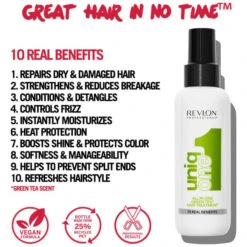 12 Sprays 10-en-1 Thé Vert UniqOne Revlon 150ML 9 12 Sprays 10-en-1 Thé Vert UniqOne Revlon 150ML -Hair Pro Promos Magasin 12 sprays 10 en 1 the vert uniqone revlon 150ml 3