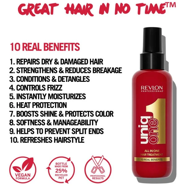 3 Sprays 10-en-1 Original UniqOne Revlon 150ML 4 3 Sprays 10-en-1 Original UniqOne Revlon 150ML – Image 4