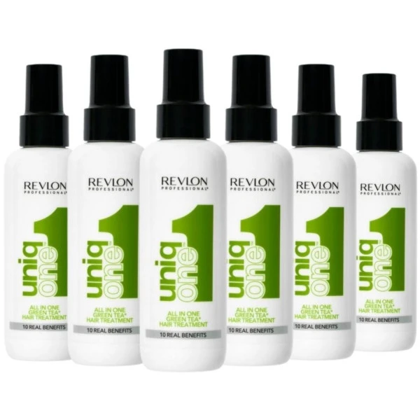 6 Sprays 10-en-1 Thé Vert UniqOne Revlon 150ML 1 6 Sprays 10-en-1 Thé Vert UniqOne Revlon 150ML