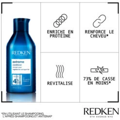 Après-shampooing Fortifiant Extreme Redken 500ML -Hair Pro Promos Magasin apres shampooing fortifiant extreme redken 500ml 3