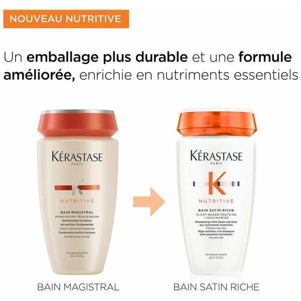 Bain Satin Riche Nutritive Kérastase 250ML 7 Bain Satin Riche Nutritive Kérastase 250ML – Image 7