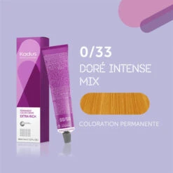 Coloration Permanente 0/33 Doré Intense Mix Kadus 60ML -Hair Pro Promos Magasin coloration permanente 033 dore intense mix kadus 60ml 2