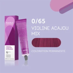 Coloration Permanente 0/65 Violine Acajou Mix Kadus 60ML 9 Coloration Permanente 0/65 Violine Acajou Mix Kadus 60ML -Hair Pro Promos Magasin coloration permanente 065 violine acajou mix kadus 60ml 2