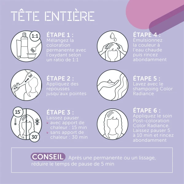 Coloration Permanente /65 Violine Acajou Mix Kadus 60ML 5 Coloration Permanente /65 Violine Acajou Mix Kadus 60ML – Image 5