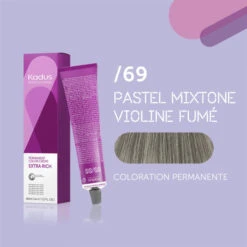 Coloration Permanente /69 Pastel Mixtone Violine Fumé Kadus 60ML -Hair Pro Promos Magasin coloration permanente 69 pastel mixtone violine fume kadus 60ml 2