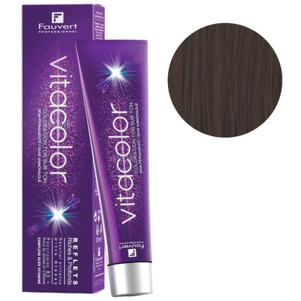 Coloration Sans Ammoniaque Vitacolor N°3/53 Chocolat Fauvert 100ML 1 Coloration Sans Ammoniaque Vitacolor N°3/53 Chocolat Fauvert 100ML