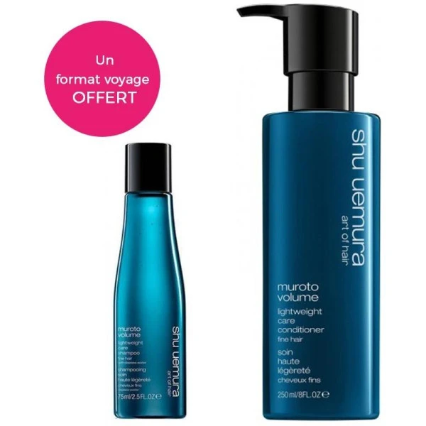 Conditionneur Muroto Volume Shu Uemura 250ML + Shampooing 75 Ml 1 Conditionneur Muroto Volume Shu Uemura 250ML + Shampooing 75 Ml