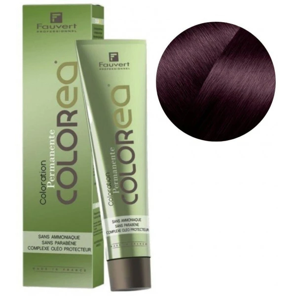 Crème Colorante Colorea N°5/20 Châtain Clair Violine Intense Fauvert 100ML 1 Crème Colorante Colorea N°5/20 Châtain Clair Violine Intense Fauvert 100ML