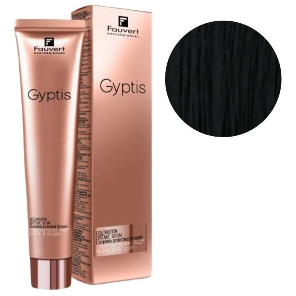 Crème De Soin Colorante Gyptis N°1 Noir Fauvert 100ML 1 Crème De Soin Colorante Gyptis N°1 Noir Fauvert 100ML