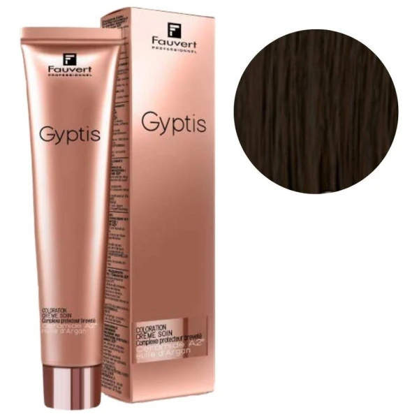 Crème De Soin Colorante Gyptis N°3/23 Chocolat Froid Fauvert 100ML 1 Crème De Soin Colorante Gyptis N°3/23 Chocolat Froid Fauvert 100ML