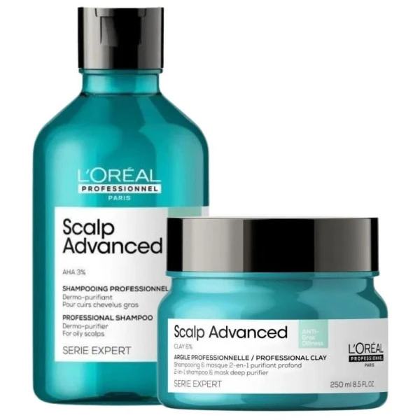 Duo Dermo-purifiant Scalp Advanced L'Oréal Professionnel 300ML 1 Duo Dermo-purifiant Scalp Advanced L'Oréal Professionnel 300ML