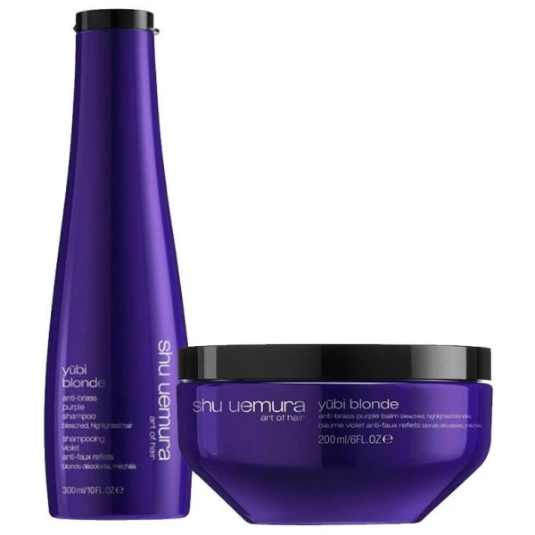 Duo Shampooing + Masque Anti-reflets Yubi Blonde Shu Uemura 1 Duo Shampooing + Masque Anti-reflets Yubi Blonde Shu Uemura