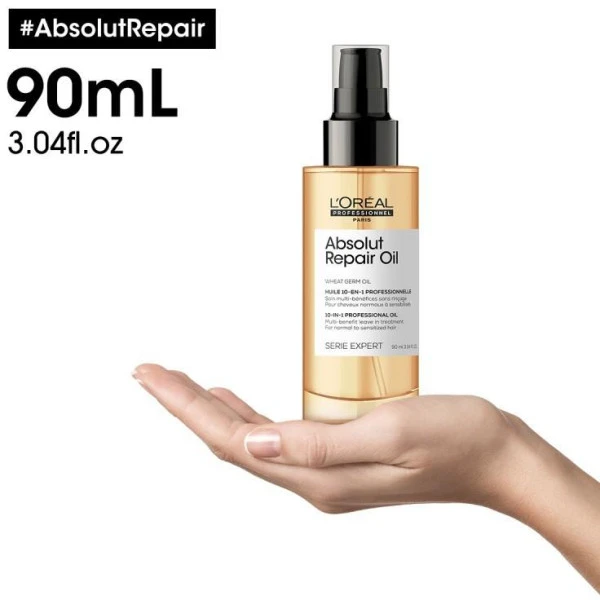 Huile 10-en-1 Absolut Repair L'Oréal Professionnel 90ML 7 Huile 10-en-1 Absolut Repair L'Oréal Professionnel 90ML – Image 7