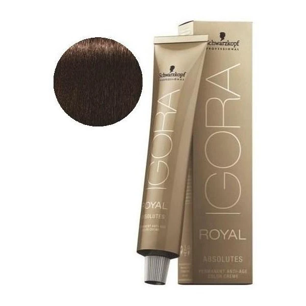 Schwarzkopf Igora Royal Absolutes 4-60 Châtain Marron Naturel 60 ML 2 Schwarzkopf Igora Royal Absolutes 4-60 Châtain Marron Naturel 60 ML – Image 2