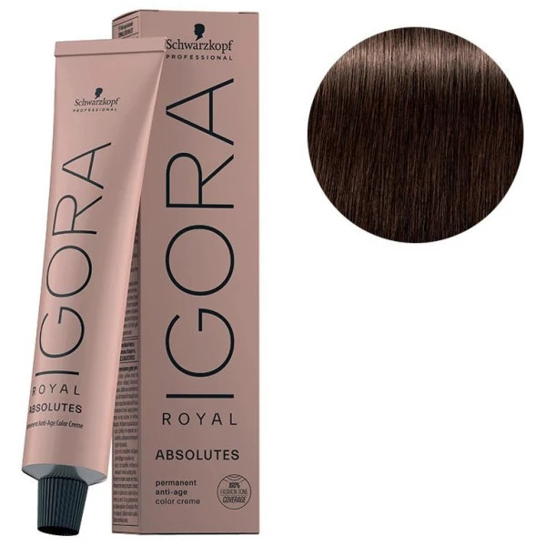 Schwarzkopf Igora Royal Absolutes 5-60 Châtain Clair Marron Naturel 60 ML 1 Schwarzkopf Igora Royal Absolutes 5-60 Châtain Clair Marron Naturel 60 ML