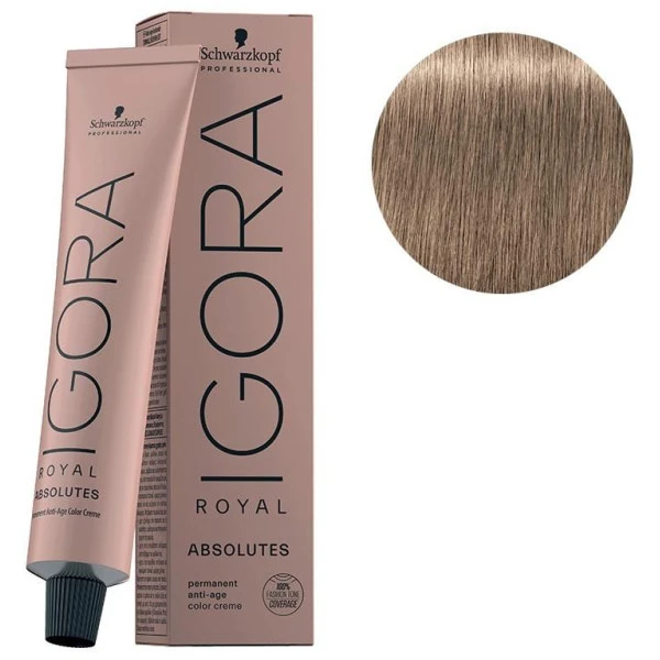 Schwarzkopf Igora Royal Absolutes 8-01 Blond Clair Naturel Cendré 60 ML 1 Schwarzkopf Igora Royal Absolutes 8-01 Blond Clair Naturel Cendré 60 ML