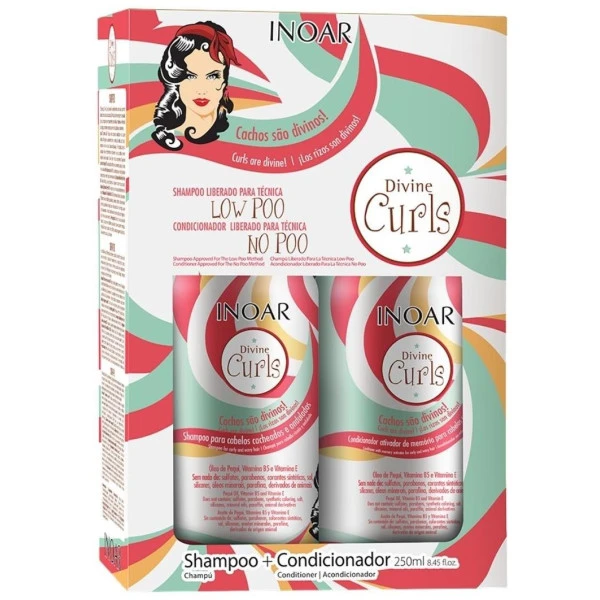 Kit Divine Curls Inoar 2x250ML 1 Kit Divine Curls Inoar 2x250ML