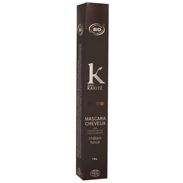 Mascara Cheveux Ton Sur Ton 3 Châtain Foncé K POUR KARITE 15g 2 Mascara Cheveux Ton Sur Ton 3 Châtain Foncé K POUR KARITE 15g – Image 2