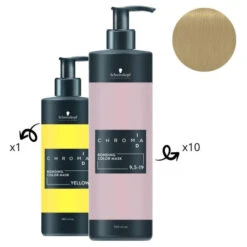 Masque Nourrissant Pigmenté Jaune Chroma ID SCHWARZKOPF 280ML -Hair Pro Promos Magasin masque nourrissant pigmente jaune chroma id schwarzkopf 280ml 2