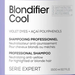 Shampooing Blondifier Cool L'Oréal Professionnel 1,5L -Hair Pro Promos Magasin shampooing blondifier cool loreal professionnel 1 5l 6