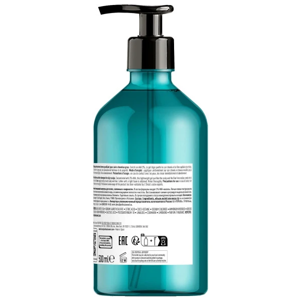 Shampooing Purifiant Cheveux Gras Scalp Advanced L'Oréal Professionnel 500ML 6 Shampooing Purifiant Cheveux Gras Scalp Advanced L'Oréal Professionnel 500ML – Image 6