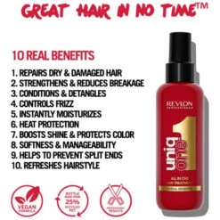 Routine UniqOne Revlon 150ML -Hair Pro Promos Magasin spray 10 en 1 original uniqone revlon 150ml 11