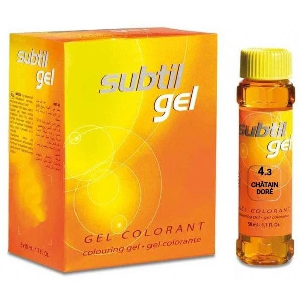 Subtil Gel N°4.3 Châtain Doré 50 ML 1 Subtil Gel N°4.3 Châtain Doré 50 ML