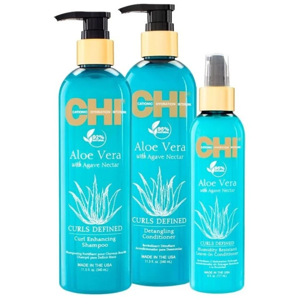 Trio Curl Anti-humidité Aloe Vera CHI 1 Trio Curl Anti-humidité Aloe Vera CHI